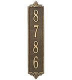 Lyon Vertical Home Address Plaque