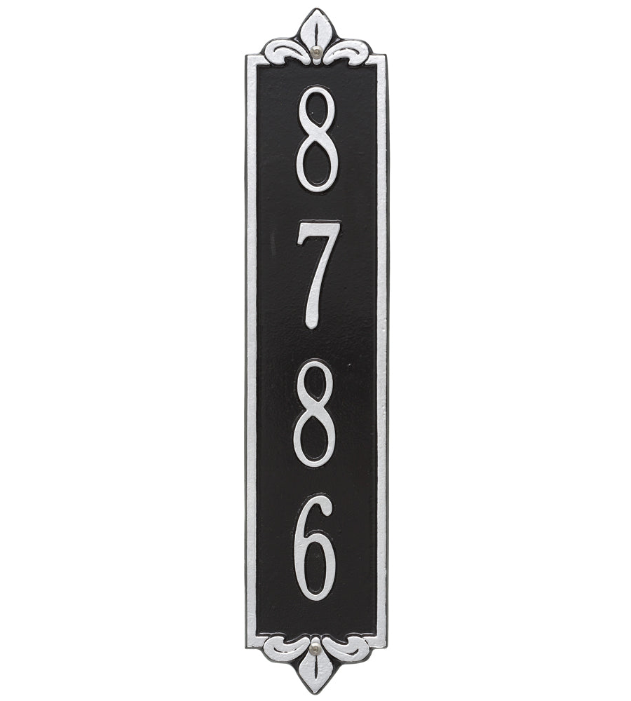 Lyon Vertical Home Address Plaque