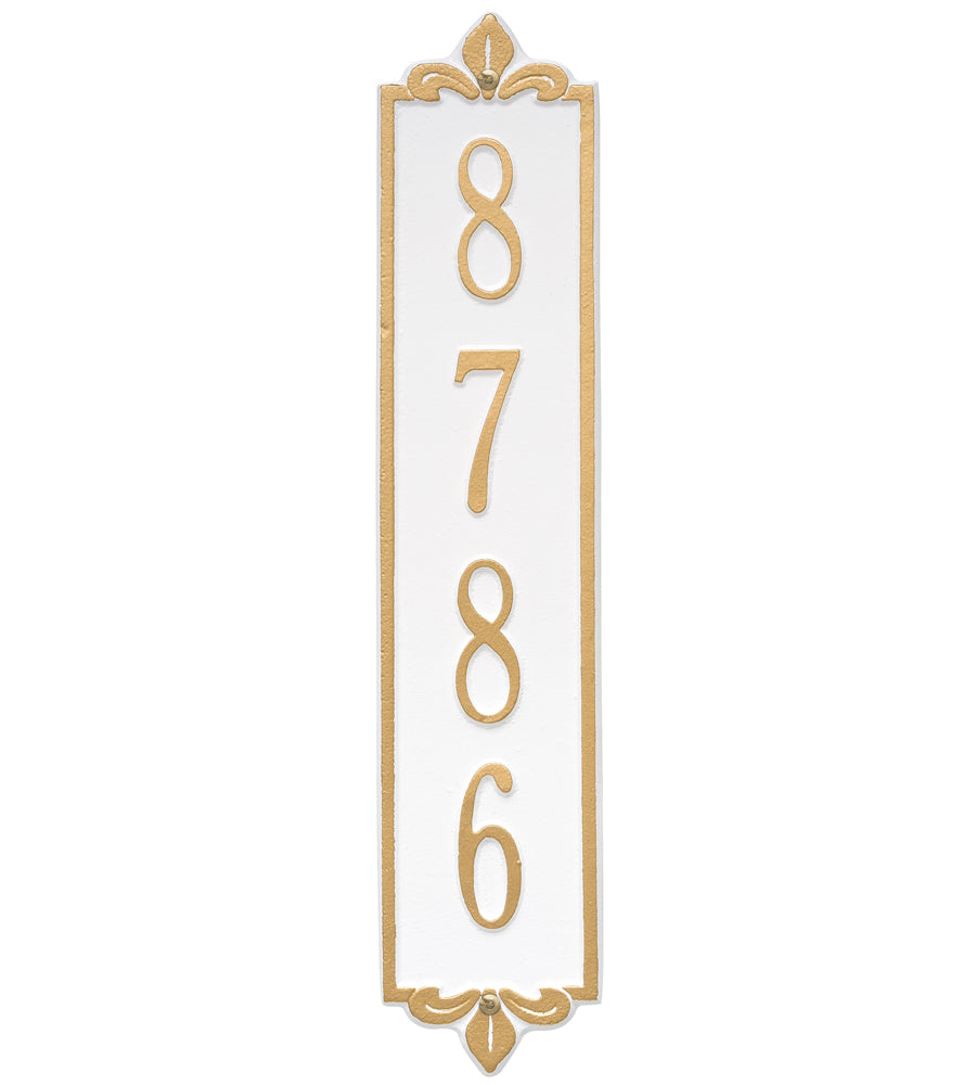 Lyon Vertical Home Address Plaque
